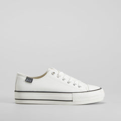 Zapatilla plataforma blanca NYC