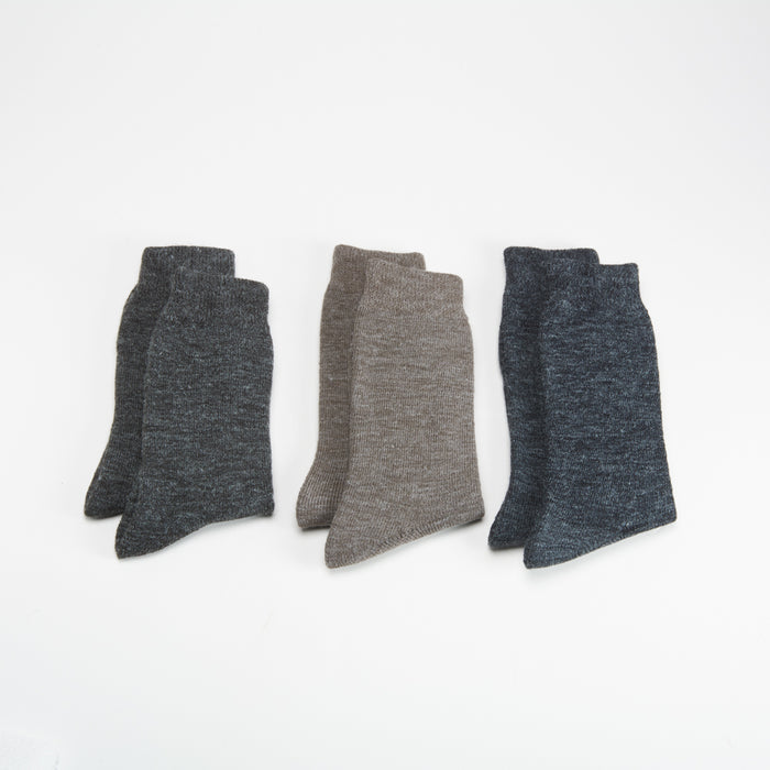 Pack x3 calcetines media caña jaspeado MKL