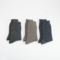 Pack x3 calcetines media caña jaspeado MKL