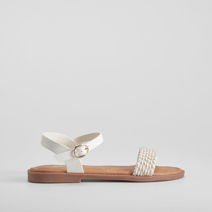 Sandalia strass blanca OH GIRL