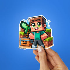BLOCKY STEVE Sticker - Stickers | STICK IT UP