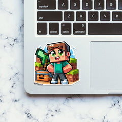 BLOCKY STEVE Sticker - Stickers | STICK IT UP