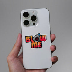 Blow Me Glitter Sticker - Glitter Stickers | STICK IT UP