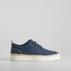 Blucher lona azul SEVEN FIVE