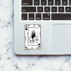 BURN CARD QUEEN Sticker - Stickers | STICK IT UP