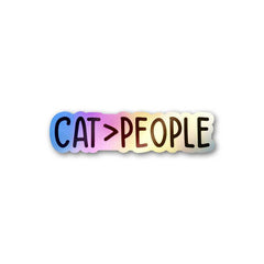 Cat.Pelople Holographic Sticker - Holographic stickers | STICK IT UP