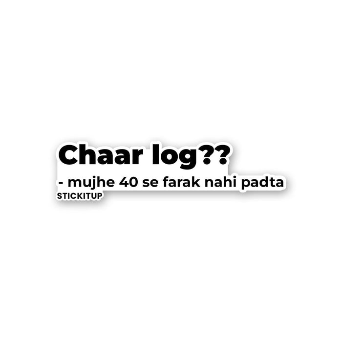 CHAAR LOG Sticker - Stickers | STICK IT UP