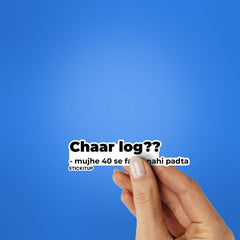 CHAAR LOG Sticker - Stickers | STICK IT UP