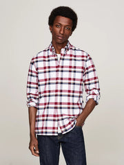 Check Oxford Shirt in Deep Rouge