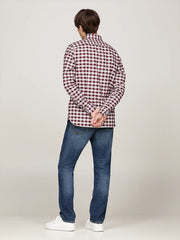 Check Slim Fit Oxford Shirt in Indigo