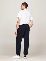 Cuffed Leg Fleece Joggers in Navy