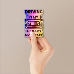 Driving Therapy Sticker Holographic Stickers - Holographic stickers | STICK IT UP