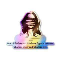 Fight Feel Sticker Holographic Stickers - Holographic stickers | STICK IT UP