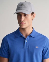 Fit Shield Piqué Polo in Rich Blue