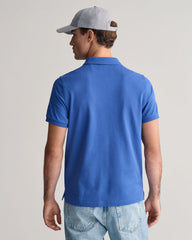 Fit Shield Piqué Polo in Rich Blue