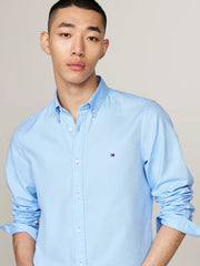 Flex Slim Dobby Shirt in Blue