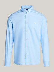 Flex Slim Dobby Shirt in Blue