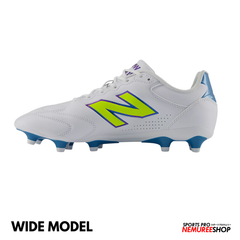 NEW BALANCE Football Shoes 442 TEAM FG V3 WIDE (WHITE / ALKALINE GREEN)
