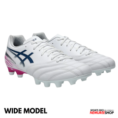 ASICS Football Shoes DS LIGHT ADVANCE WIDE (WHITE/DIGITAL SAKURA) - Nemuree Shop - Online Sports Store