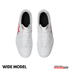 ASICS Football Shoes DS LIGHT CLUB WIDE (WHITE/FLASH RED)