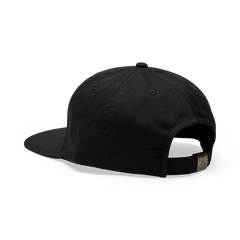 Black Fox Racing cap with gold fox logo, watersports gear for Whitstable surfers