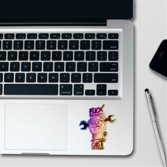 Fuck Plastic Holographic Stickers - Holographic stickers | STICK IT UP