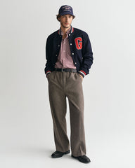 Gingham Poplin Shirt in Red