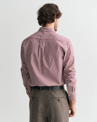 Gingham Poplin Shirt in Red