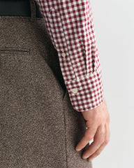Gingham Poplin Shirt in Red