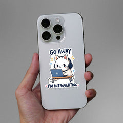 Go Away Im Introverting Sticker - Stickers | STICK IT UP