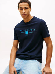 Jersey Logo Tee in Navy