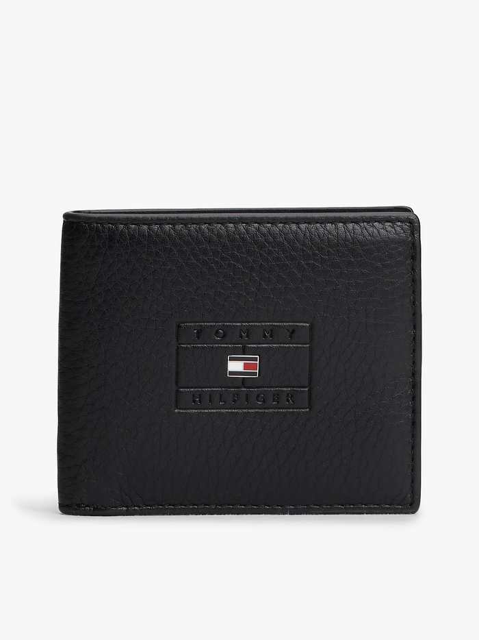 Leather Bifold Card Wallet in Black