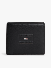 Leather Bifold Card Wallet in Black