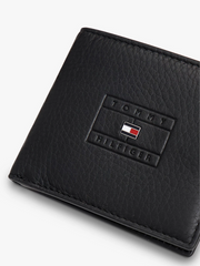 Leather Bifold Card Wallet in Black