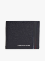 Leather Bifold Card Wallet in Blue