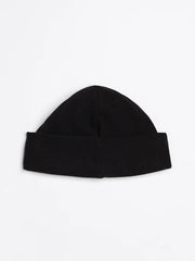 Logo Beanie Hat in Black