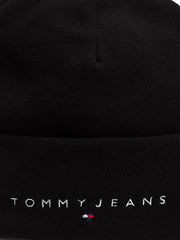 Logo Beanie Hat in Black