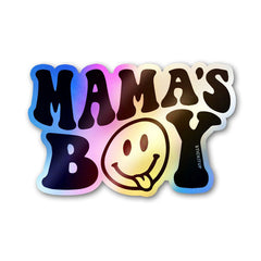 Mamas Boy Sticker Holographic Stickers - Holographic stickers | STICK IT UP