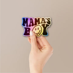Mamas Boy Sticker Holographic Stickers - Holographic stickers | STICK IT UP