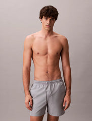 Medium Drawstring Swim Shorts in Grey