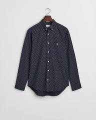 Micro Print Shirt in Navy
