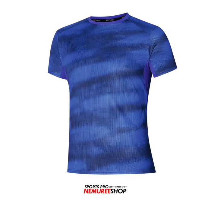 MIZUNO Apparel DRYAEROFLOW GRAPHIC TEE (REFLEX BLUE) - Nemuree Shop - Online Sports Store