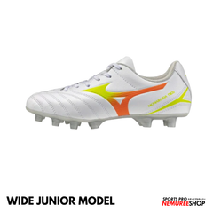 MIZUNO Football Shoes MONARCIDA NEO 3 SELECT JR WIDE (WHITE/EVENING PRIMROSE/LAVA ORANGE)