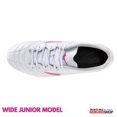 MIZUNO Football Shoes MONARCIDA NEO 3 SELECT JR WIDE (WHITE/FUCHSIA PURPLE) - Nemuree Shop - Online Sports Store
