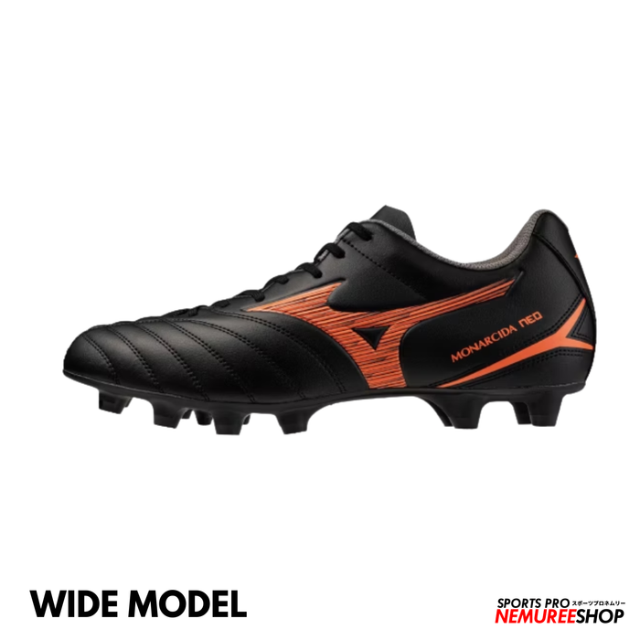 MIZUNO Football Shoes MONARCIDA NEO 3 SELECT WIDE (BLACK/LAVA ORANGE)