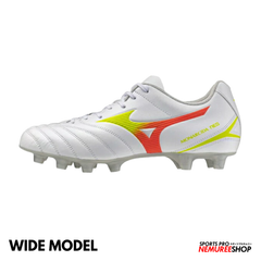 MIZUNO Football Shoes MONARCIDA NEO 3 SELECT WIDE (WHITE/EVENING PRIMROSE/LAVA ORANGE)