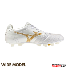 MIZUNO Football Shoes MONARCIDA NEO 3 WIDE ELITE (WHITE / GOLD) - Nemuree Shop - Online Sports Store