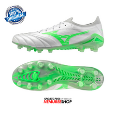 MIZUNO Football Shoes MORELIA NEO 4 BETA ELITE (WHITE/NEON GREEN/COOL GREY) - Nemuree Shop - Online Sports Store