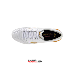 MIZUNO Football Shoes MORELIA NEO 4 ELITE (WHITE / GOLD) - Nemuree Shop - Online Sports Store
