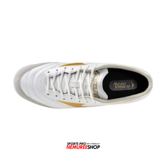 MIZUNO Futsal Shoes MORELIA SALA PRO IN (WHITE / FOOTBALL GOLD / GALAXY SILVER) - Nemuree Shop - Online Sports Store